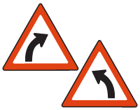 k53 practice question warning sign illustration
